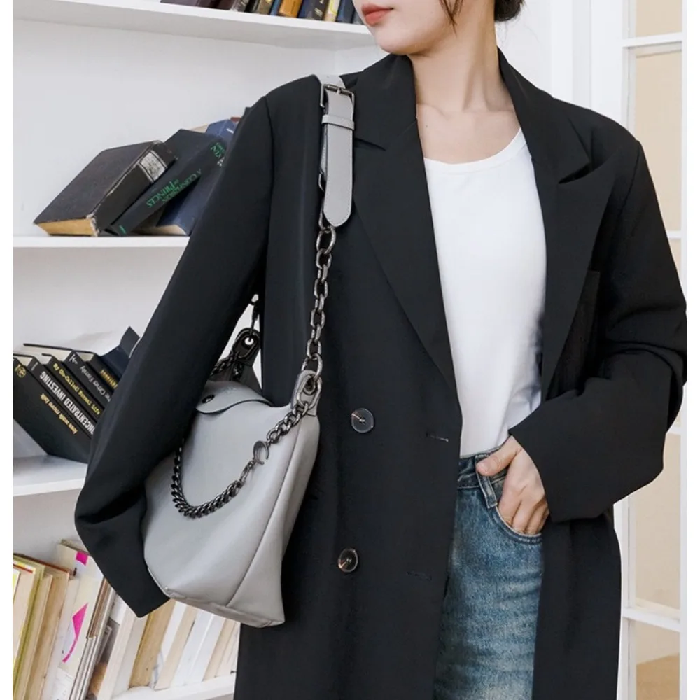 حزام حقيبة قابل للتعديل بديل من الجلد الطبيعي لحزام الكتف المتقاطع لحقائب اليد الفاخرة Longchamp Hobo #5