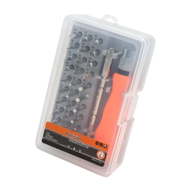 

Q2Q4 32 In 1 Magnetic Screwdriver Set Suitable For Home DIY Professional Repair Electronic Maintenance With Ergonomic Handle