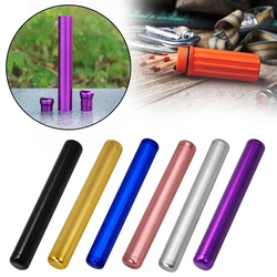 1Pc Mini Storage Jar Metal Container Airtight Compressible Lightweight Tube Container Bottle,For Storage Spice Powder Coffee Tea