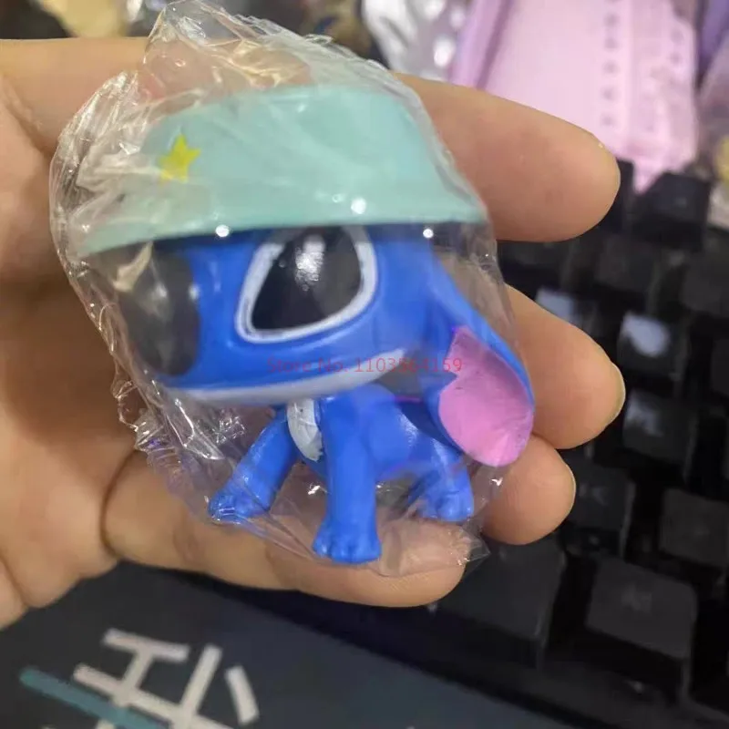 Figuras de Stitch, modelos del Tesoro interestelar, cajas ciegas, figuritas de huevo retorcido, decoraciones para pasteles montadas en el coche, regalos de Pvc