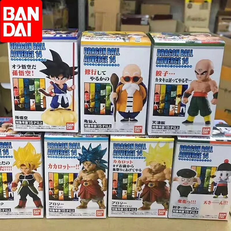 

Bandai Genuine Adverge 14, конфетная игрушка Goku Master Roshi Tien Shinhan Chiaotzu Uron Broli, экшн-фигурка, Коллекционная игрушка, модель игрушки