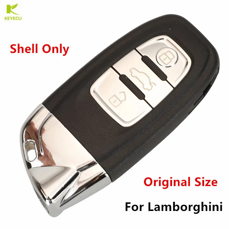 

KEYECU Replacement Keyless Entry Case Smart Remote Key Shell for L*amborghini Aventador Huracan Original 3 Buttons
