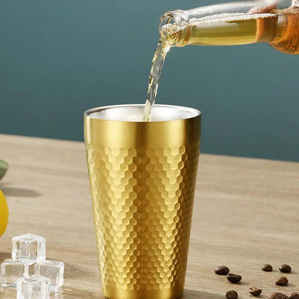 Scalding Premium Grade Diamond Hammer Stainless Steel Kitchen Drinkware Bar Mug Coffee Cup Water Cup Pint Cups Mug Beer Cup