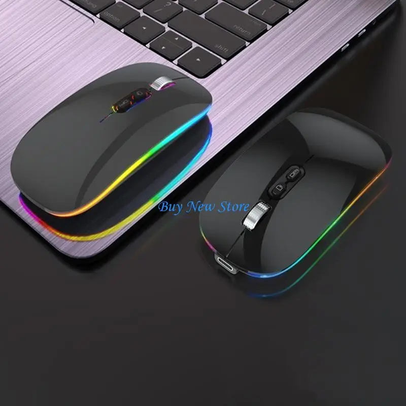 

20CE Rechargeable Wireless Mouse 2.4G Mouse Adjustable 1600DPI Bluetooth-compatible