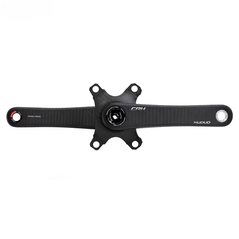 24MM Titanium Axle Core With Spider Claw Crank Ultra Light Road GRAVEL Bike Bicycle Crank Arm Road Bike Carbon Fiber