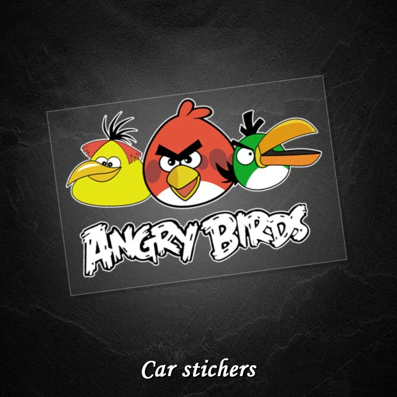 Angry Birds cartoon character cartoon game stickers creative personality blocking scratch stickers vehicle decoration stickers