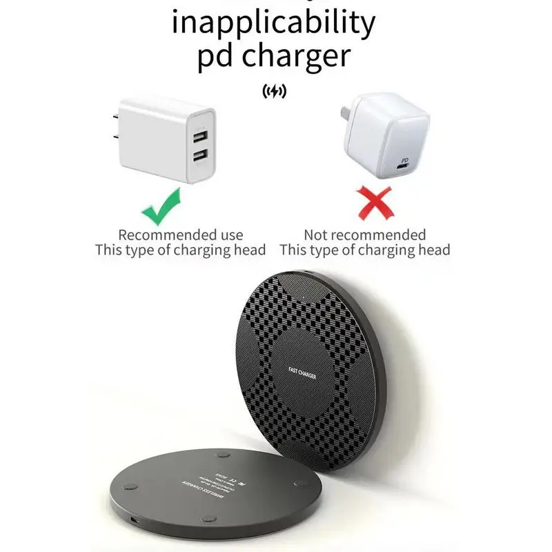 Fast Wireless Charger Wireless Charger Pad Ultra Slim Wireless Charging Stand Wireless Cell Phone Charging Station For Most Cell