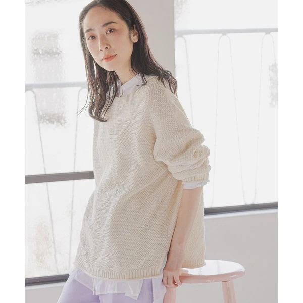 

Lightweight Pine Pattern Loose round Ne Sweater Forest System Women's Faion Thin Blend Polyester Casual Winter Top