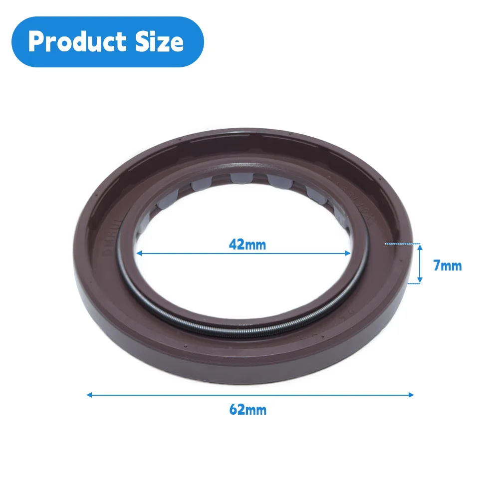 DMHUI Rotary Shaft Sealing Ring 42x62x7mm for Hawe V30D250 Hydraulic Pump - BABSL10FX2 Type FKM Rubber High Pressure Oil Seals