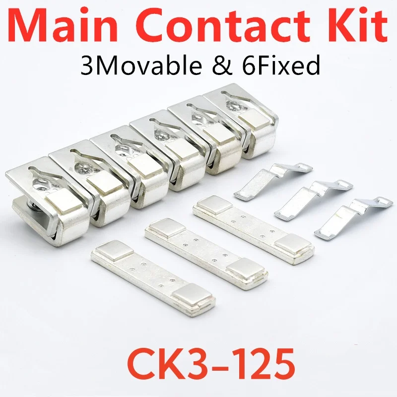 

Main Contact Kit For CK3-125 Moving And Fixed Contacts Contactor Replacement Kit Repair Kit Spare Parts
