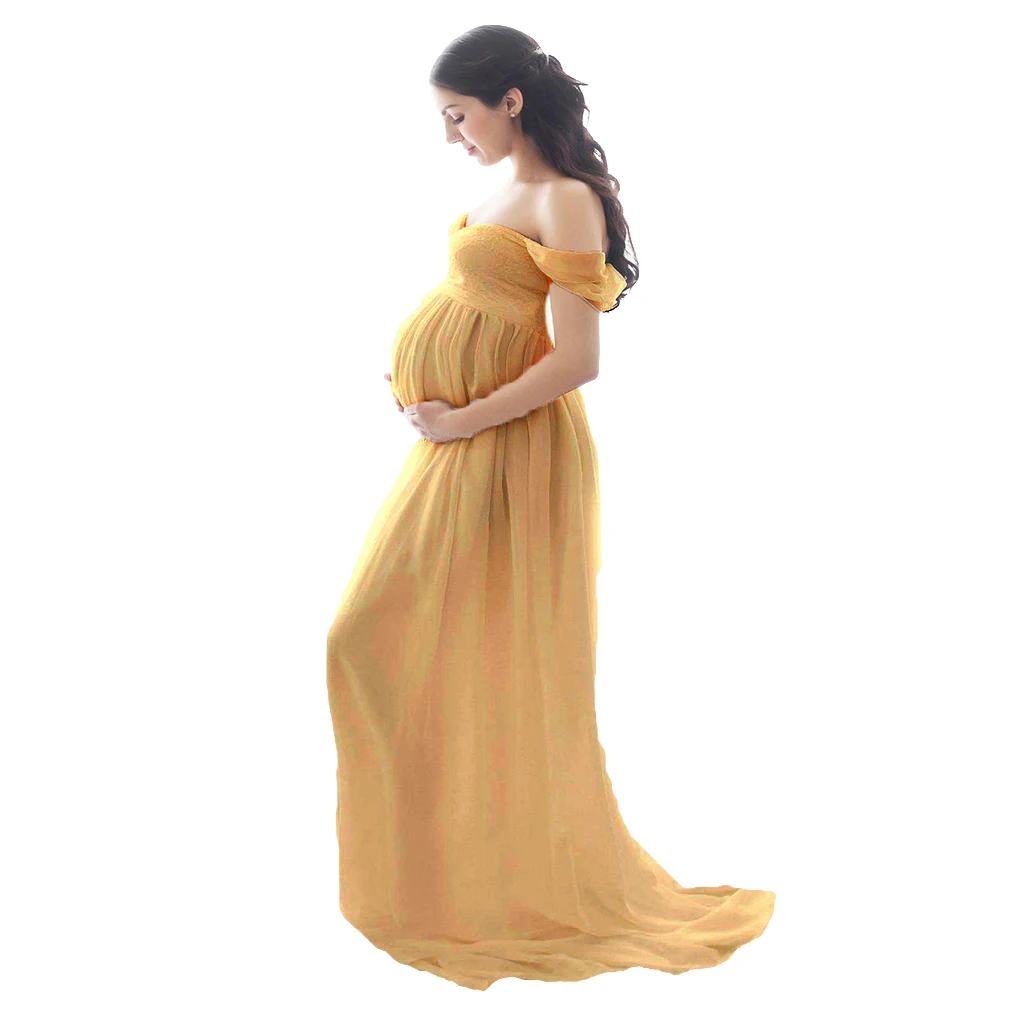 Платье для фотосессии для беременных, платье для стрельбы с разрезом спереди, длинные платья для беременных, женская одежда для фотосессии, реквизит, кружево, белое