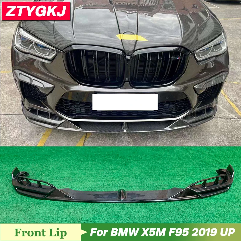 

LD Style High Quality Carbon Fiber Material Front Bumper Lip Trims For BMW X5M F95 Tuning 2019 Up