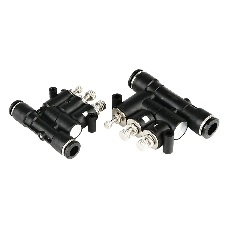 وصلة عازلة هواء صغيرة قابلة للتعديل بالهواء المضغوط ANA مع عازلة أسطوانية وقت تعديل السرعة SA-06/08/10