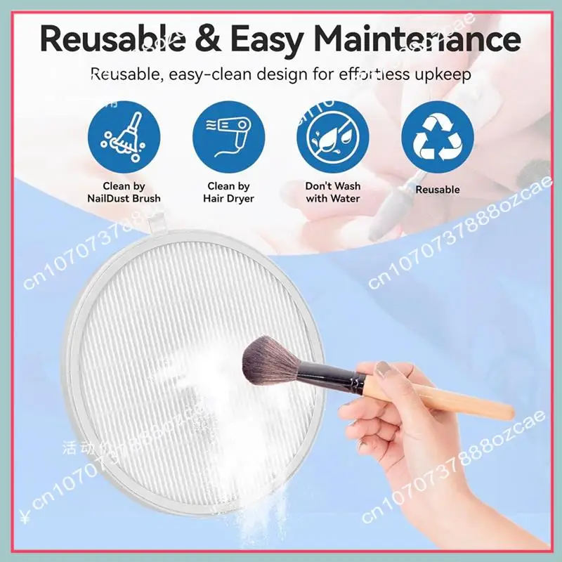 A26P 5 Pack Reusable Nail Dust Collector Filters For Melodysusie Hpro Filter No Spilling Dust Filter For Nail
