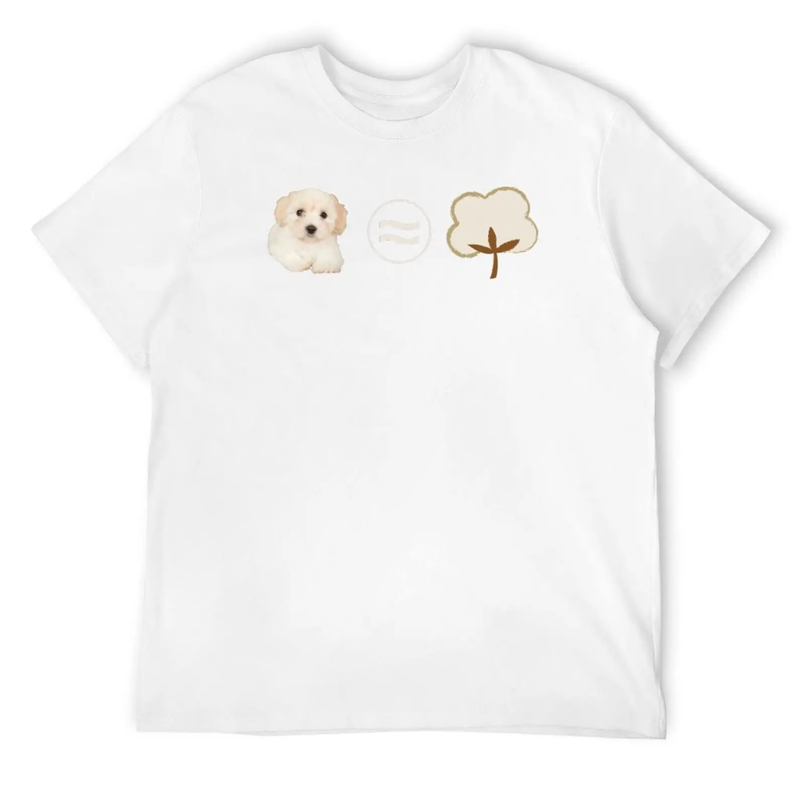 Coton de Tulear is Approximately Equal to Cotton T-Shirt plus size tops Short sleeve tee Man t-shirt men clothes