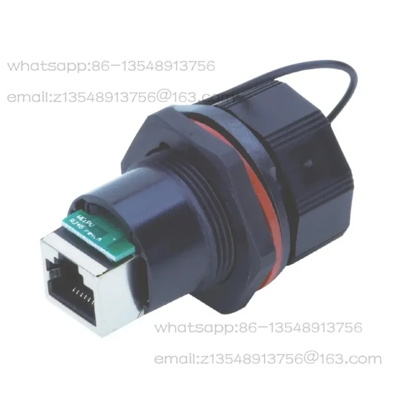 LWC‑RJ45‑Z6 Waterproof RJ45 Receptacle Panel Mount Relay Socket CAT5e Connector
