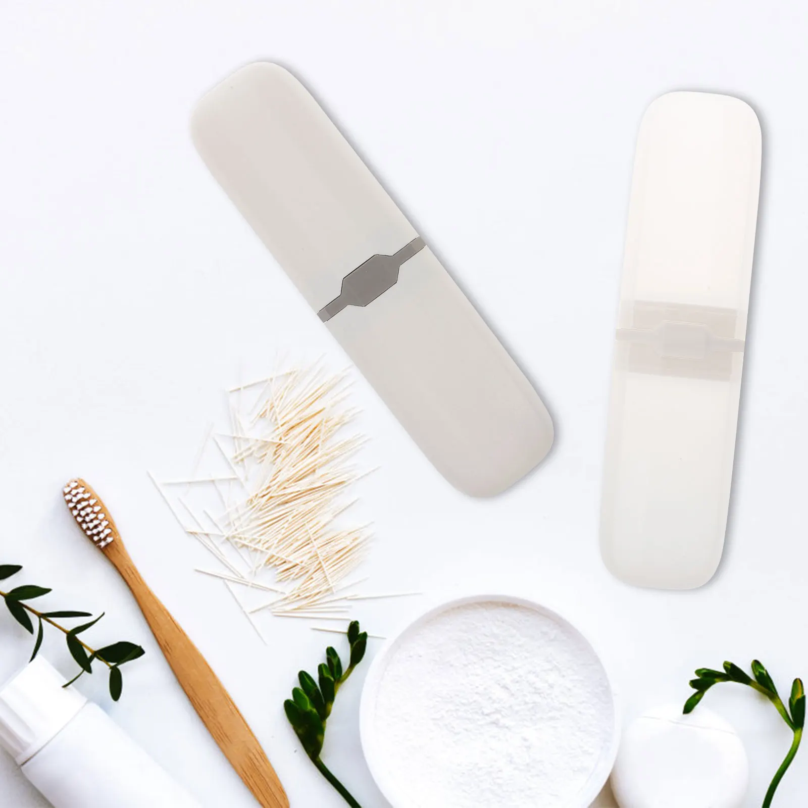 2Pcs Toothbrush Travel Storage Box Compact Capsule Case Portable Holder Outdoor Use Toothbrush Cover Capsule Case