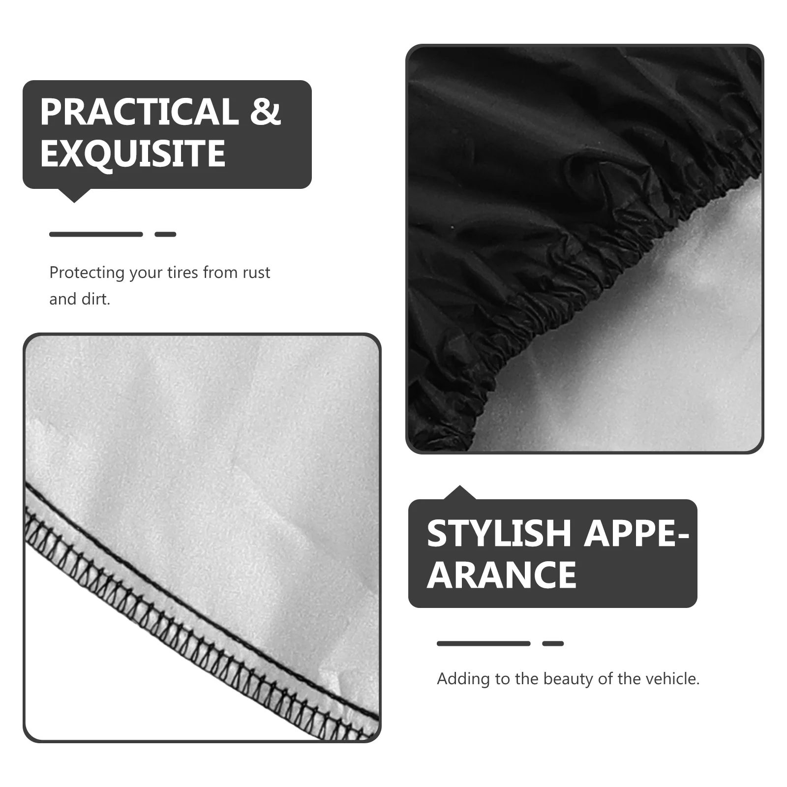 

Universal Tire Cover Wheel Protector For Rv Truck Trailer Waterproof Dustproof Foldable Lightweight Car Tire Protection