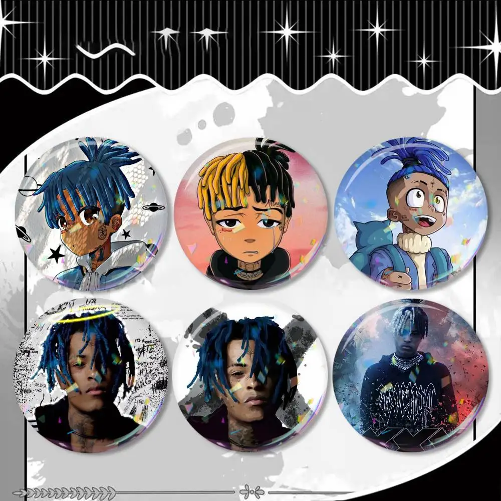 

Rap xxxtentation Laser Badge Applicable For Backpack Clothes Hats Decor Creative Accessories
