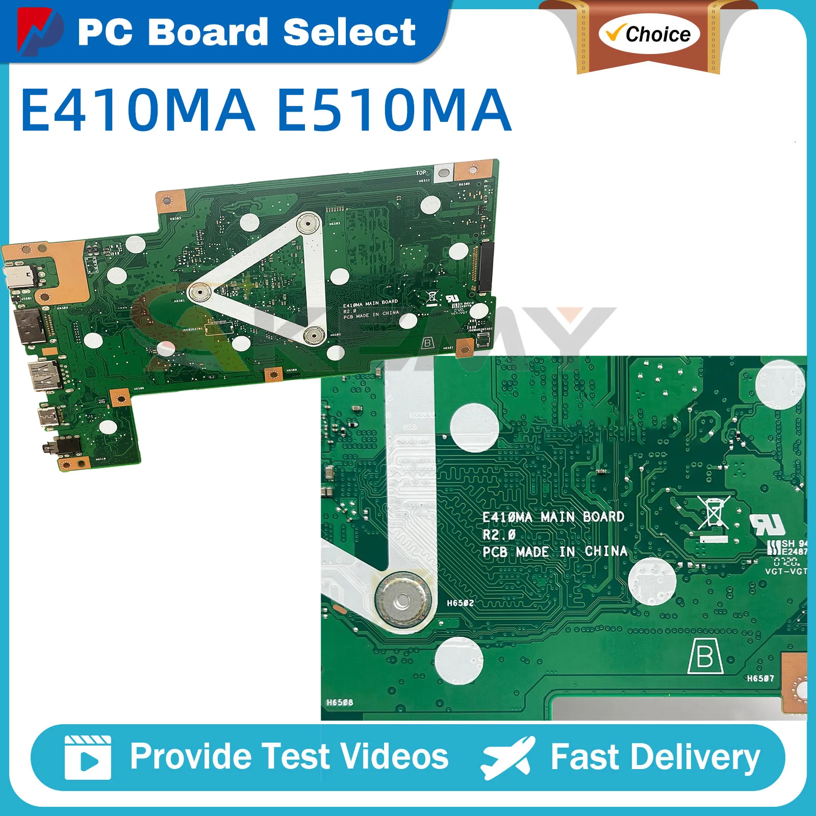 scheda-madre-del-computer-portatile-e410ma-per-asus-eeebook-e410m-e510m-r429m-f414ma-e510ma-e410mas-e410mab-con-cpu-n4020-n4120-n5030
