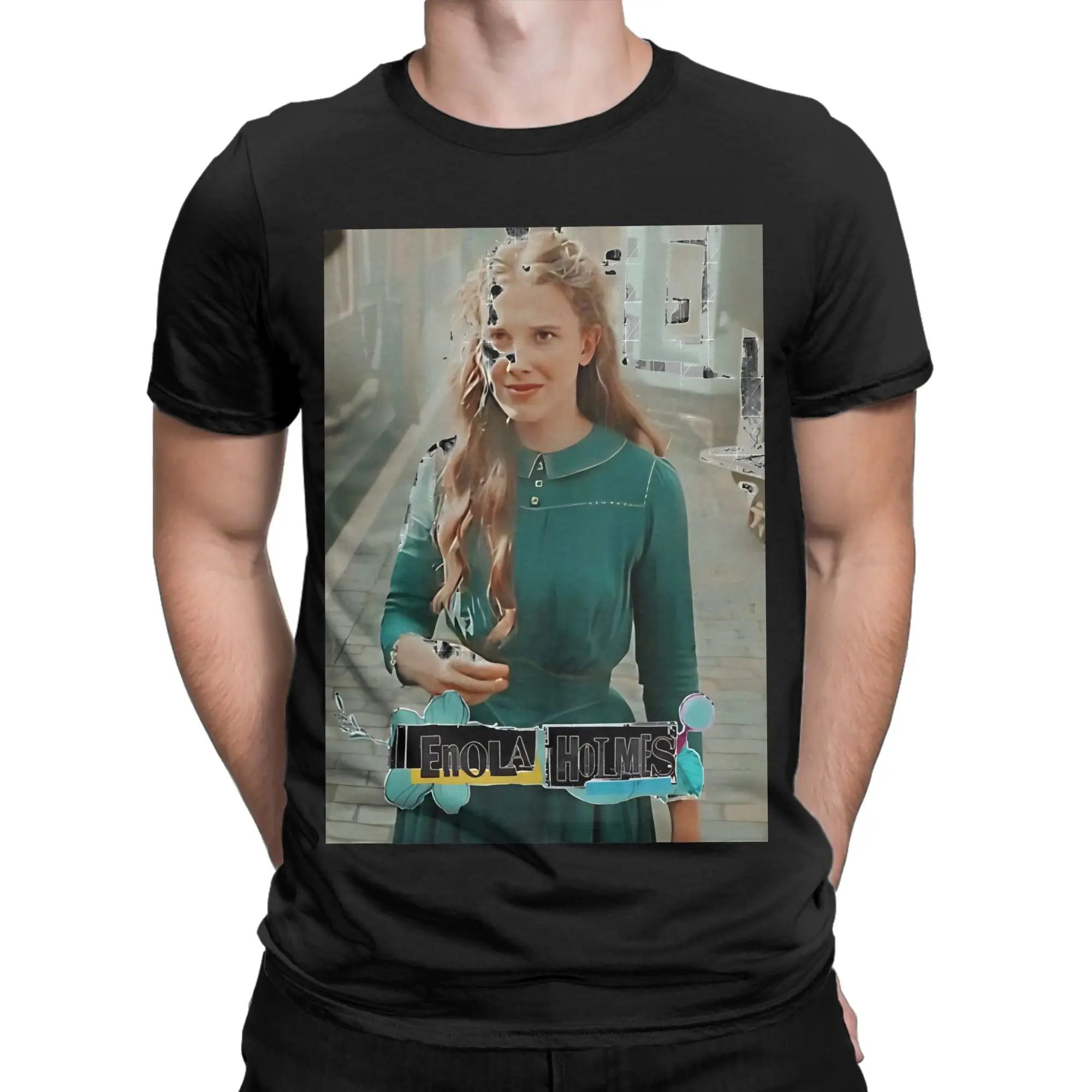 Enola Holmes Classic Shirt Funny Graphic 100% Cotton T-Shirt The Enola Holmes Mysteries Tops Tees For Men
