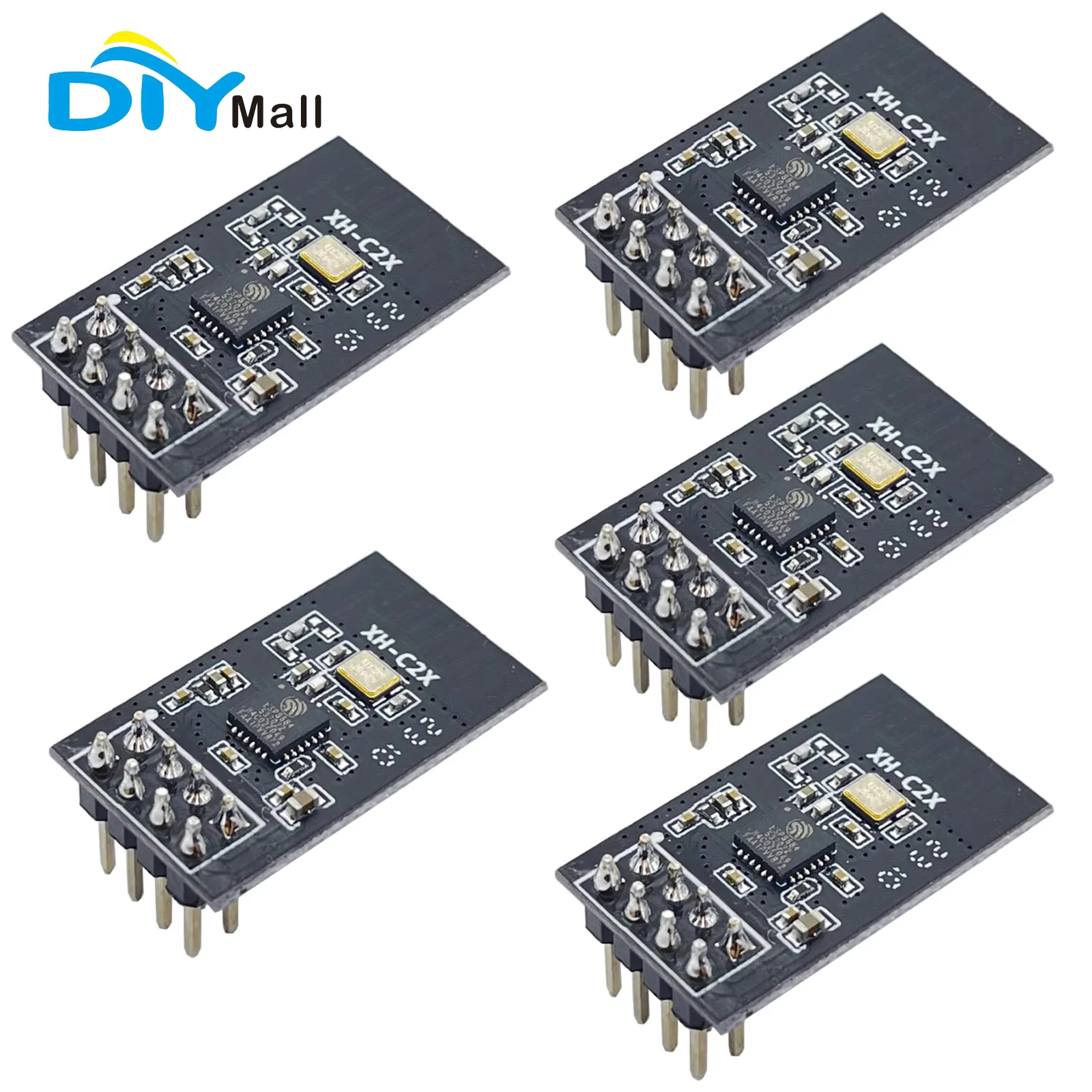 

XH-C2X ESP8684H4 WiFi Blue-tooth Module 5PCS - 32-bit RISC-V, 4MB Flash,OTA Update, GPIO/SPI/I2C Compatible with ESP8266 ESP-01S
