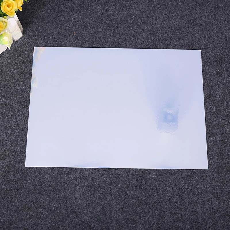 50 Vellen/Verpakking A4 Bedrukbaar Vinyl Sticker Papier Voor Inkjet Printer Helder Zilver Zelfklevend Papier Waterdicht Papier Sticker