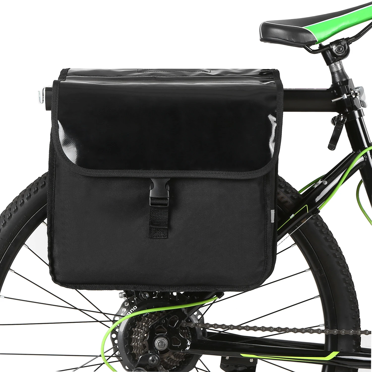 28L Water Resistant Bicycle Rear Seat Carrier Bag Rack Trunk Bags Bike Commuter Bag Pannier Cycling Saddle Bag MTB Accessories