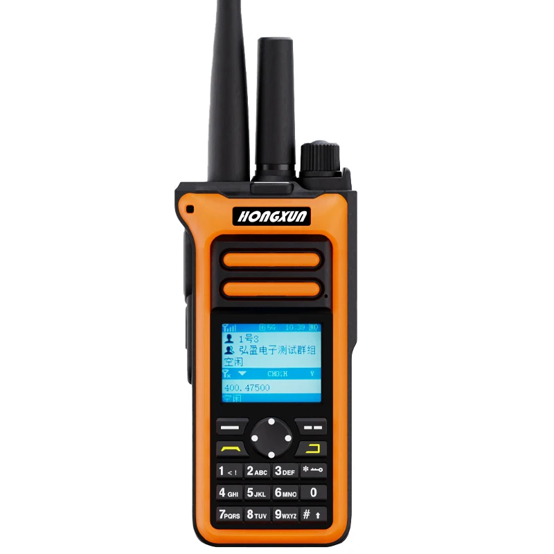 HONGXUN GM-10 무전기 4G POC UHF/VHF 5000KM 범위 GPS 그룹 설정 IP67 방수 5W 대용량 배터리