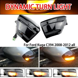 Pair For Ford Kuga 1 Galaxy C-Max 2 S-Max LED Dynamic Turn Signal Light Door Wing Mirror Blinker Indicator Lamp Repeater