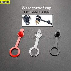 cltgxdd 10piece waterproof cap DC5.5x2.1/5.5x2.5mm DC power socket female head waterproof cover dustproof 11mm 5.5*2.1/2.5mm cap