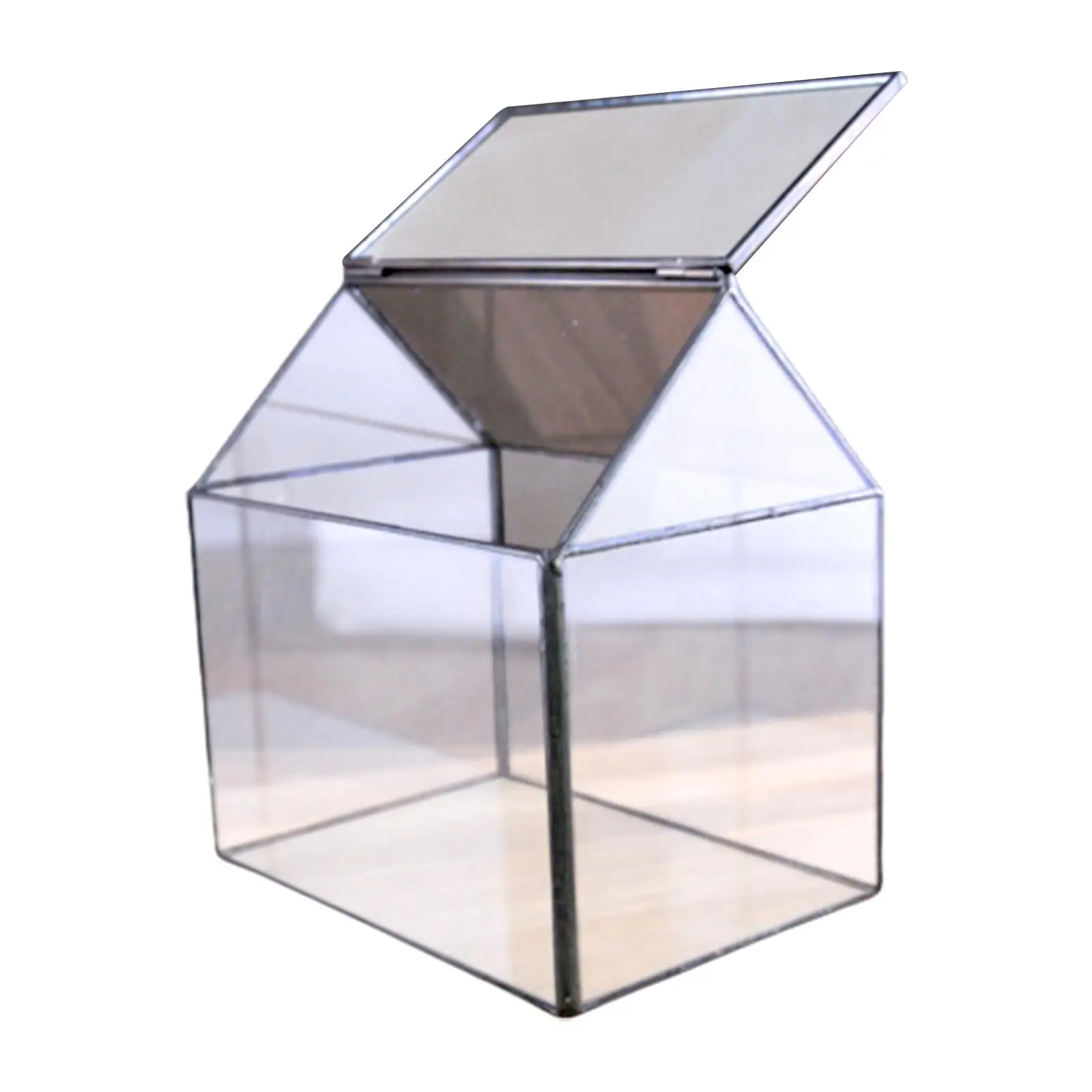 House Shape Decor Glass Geometric Terrarium Succulent Plant Terrarium for Air Plants Planter Pot