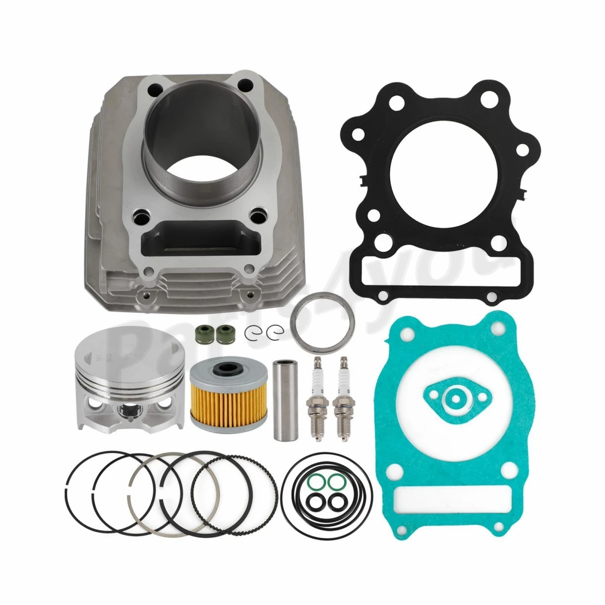 74MM Bore Top End Cylinder Gasket Kit for Honda ATV TRX300 2x4 Fourtrax 300 4X4 TRX300FW 1988-2000 12100-HC4-000 12100HC4000