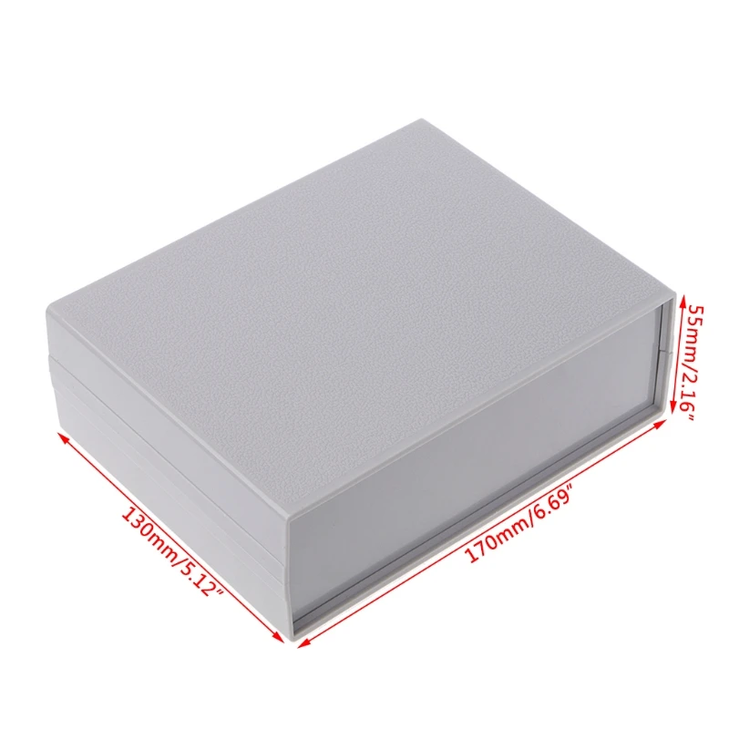 Plastic Electronic Project Box Enclosure Instrument Shell Case DIY 130x170x55MM Damom