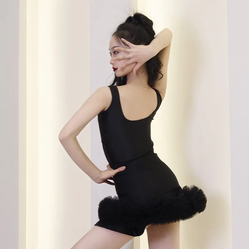 Spódnica do tańca latynoamerykańskiego na zamówienie, strój do ćwiczeń dla dziewcząt, kostiumy sceniczne, zestaw, sukienki konkursowe do tańca towarzyskiego dla kobiet.