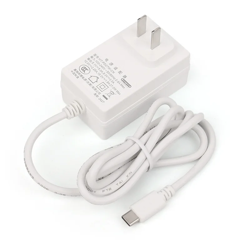 Adaptador de alimentação PD dedicado Raspberry PI 5a geração 27W 5.1V5A Pi5 Carregador tipo-interface C