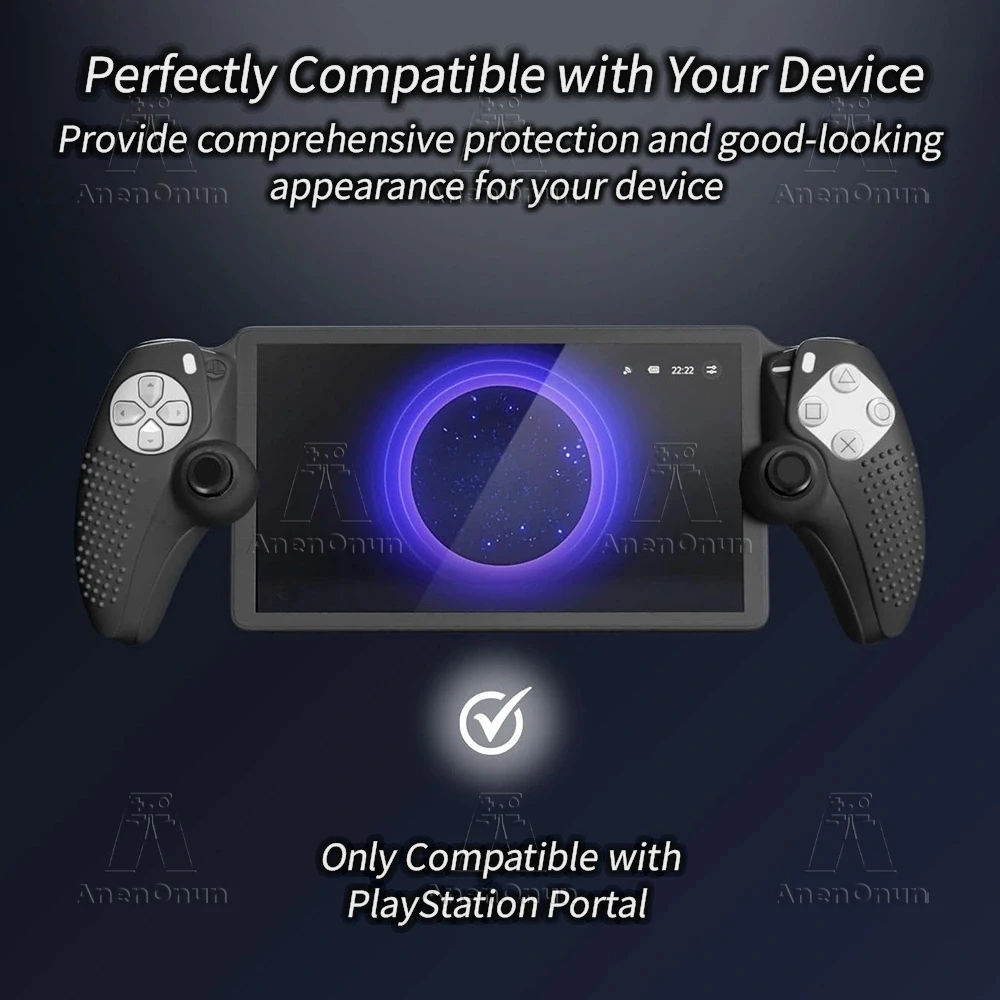 Capa de silicone para PS Portal All-Round Proteção Shockproof Scratch-Resistant Soft Shell antiderrapante Grip cobertura completa durável pele