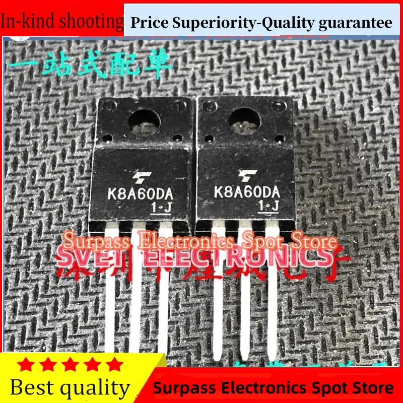 10PCS-50PCS  K8A60DA TK8A60DA  TO-220F 600V 7.5A   Original  Fast shipping