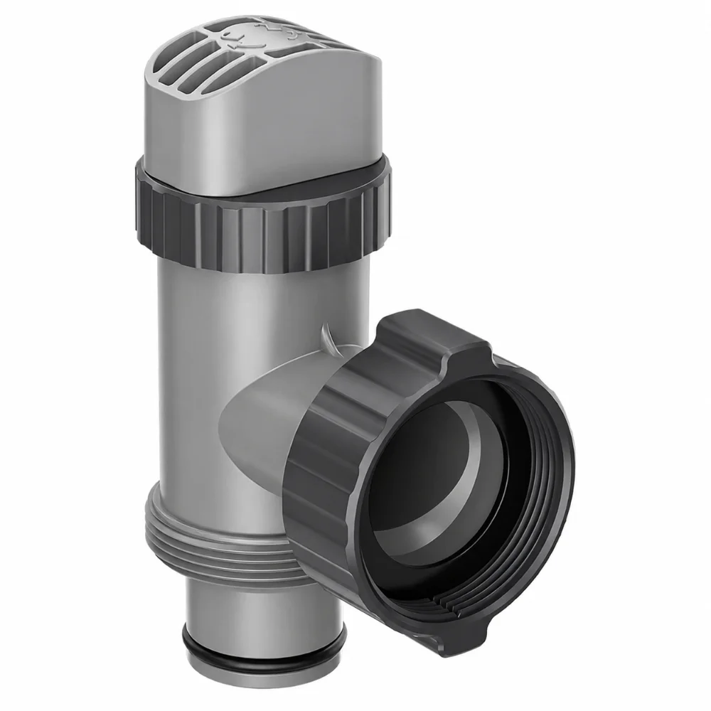 Replacement Part On/Off Control Plunger Valve Easy Installation Compatible Pool Plunger Valve Grey Above Ground Pool Valve