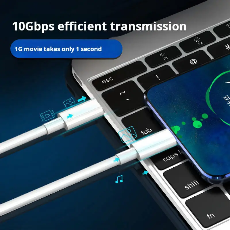 PD 60W USB C to Type-C Double Fast Charging Data Cable Short 0.25/0.5m For Iphone Huawei Samsung Xiaomi Macbook iPad Data Line