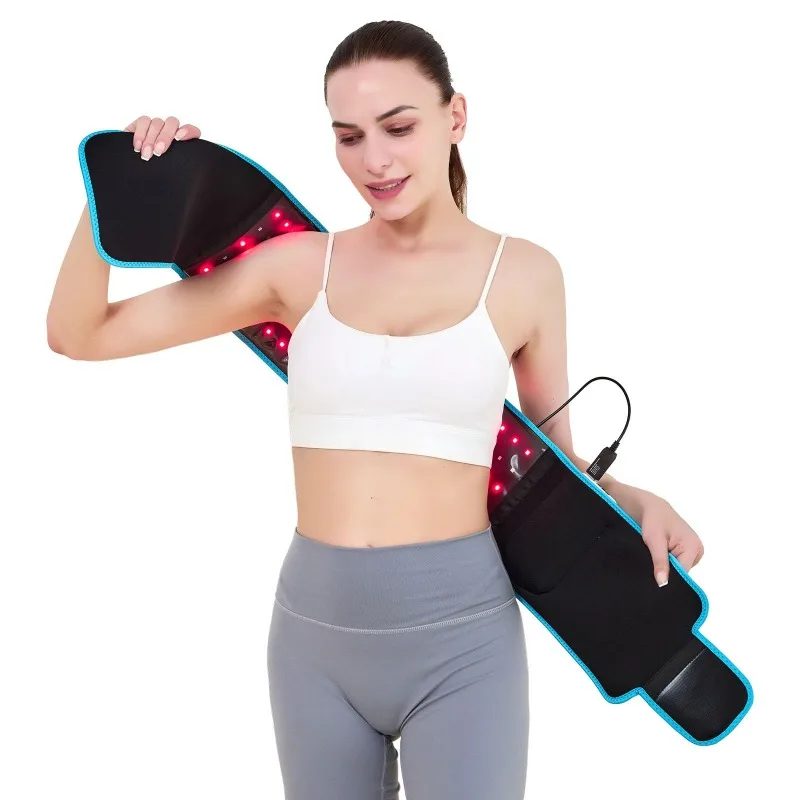 105 LED Red Light Therapy Belt, Electric Heating Lumbar Support, Warm Massage Waist Brace for Body Relief & Daily Care