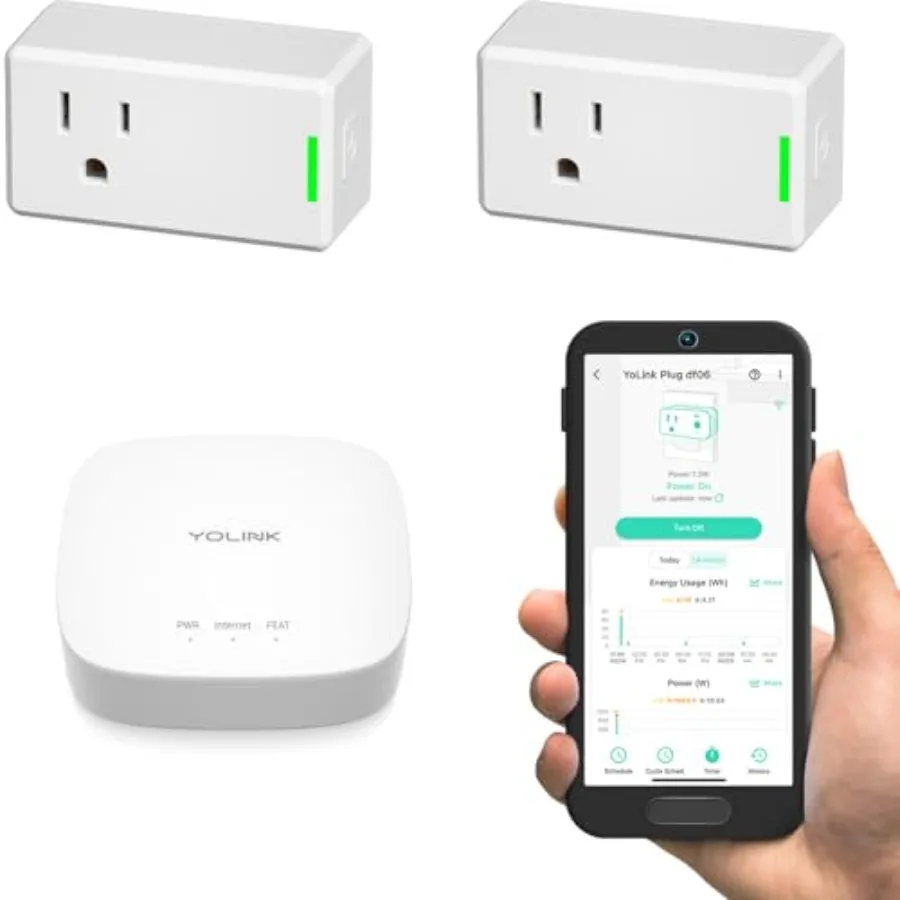 

Smart Energy Plug A Pack for Home Automation: LoRa Control up to 4 Mile High-Power Appliances Support Cycle Timer Real-Time Pow