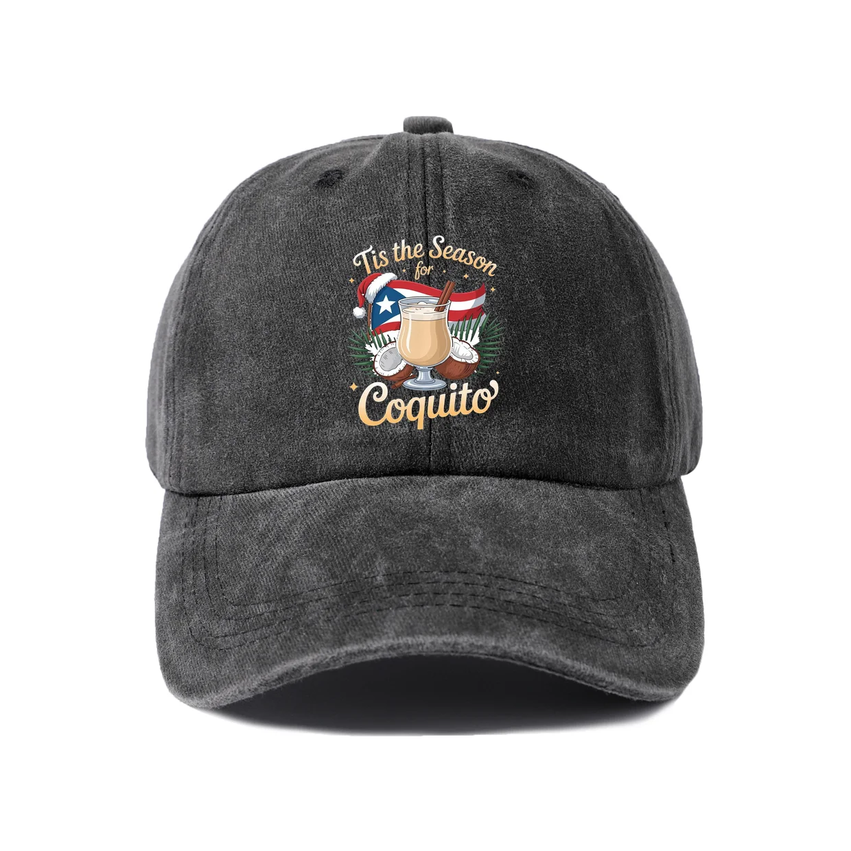 Expressive Slogan Graphic Graphic Baseball Cap, Vintage Washed Adjustable Unisex Dad Hat, Casual Gift
