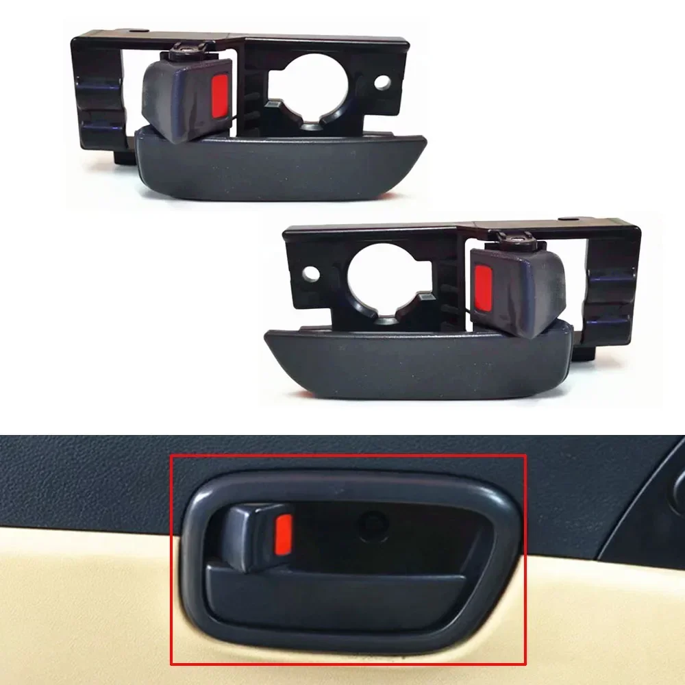 For Hyundai Accent 2006 2007 2008 2009 2010 2011 Interior Door Handle Inner door open handles Black 1 Pc/Pair Car Accesories