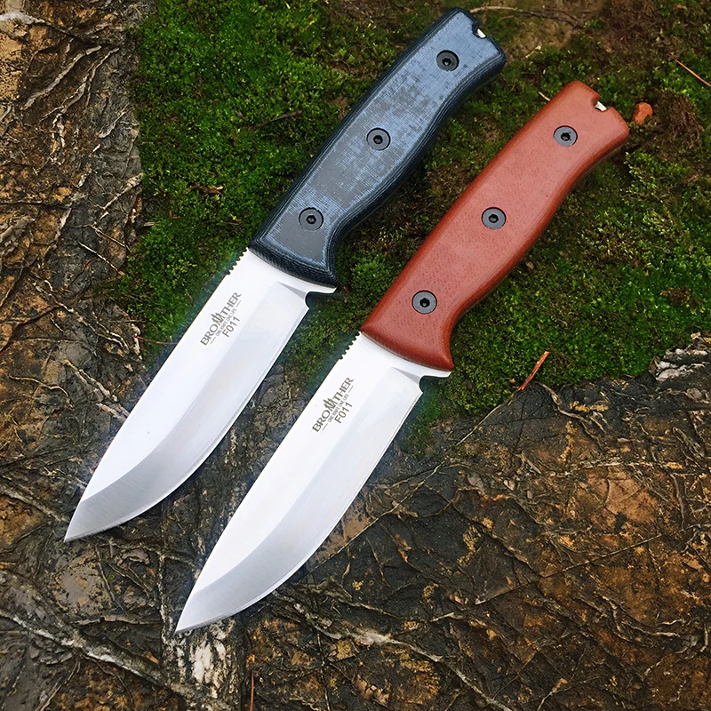Woodlore D2 Bushcraft Knife with Micarta Grips