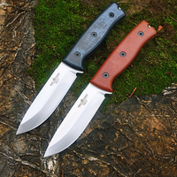 Brother Knife F011 Bushcarft D2 Hunting Knives Stone Wash Micarta Grips Sharp Fixed Blade Fishing Outdoor Knife