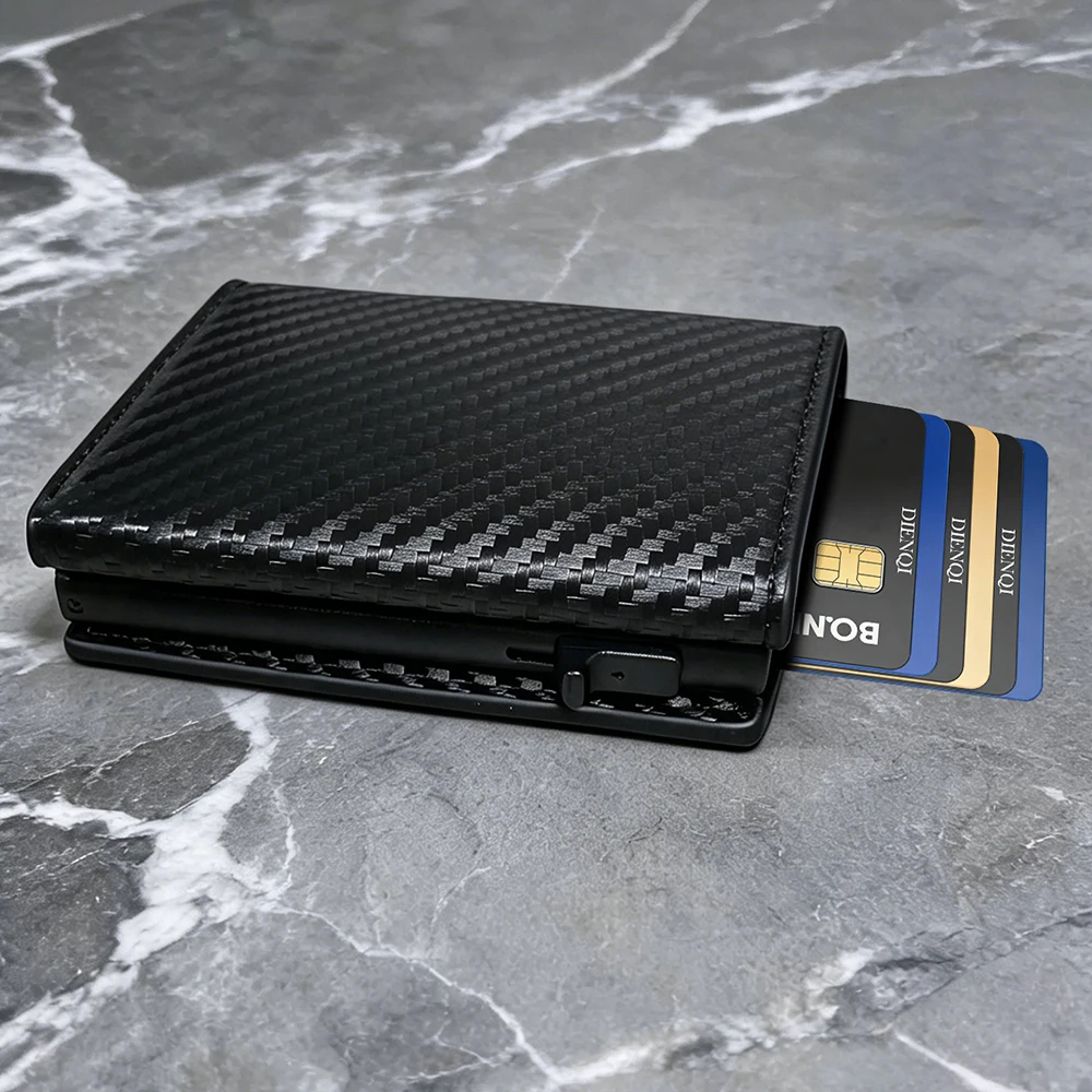 carteira-masculina-de-fibra-de-carbono-com-bloqueio-rfid-porta-cartoes-pop-up-bolso-para-moedas-fina-tripla-antifurto-minimalista-estojo-de-metal-para-cartoes