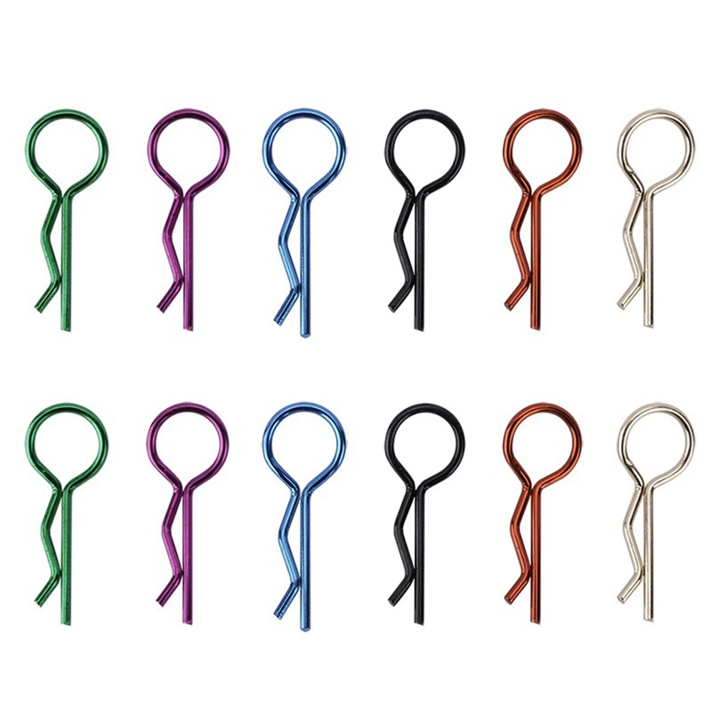 10PCS RC Car Shell Body Clips R Pin Buckles for Axial SCX6 Traxxas MAXX Arrma Kraton 1/5 1/6 1/7 1/8 RC Car Parts,F