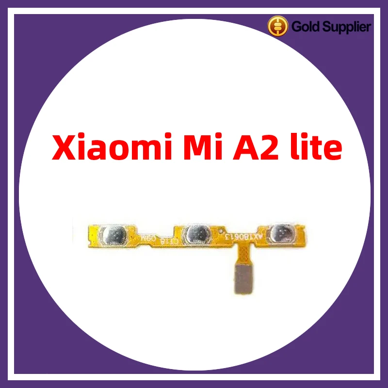 For Xiaomi Mi A2 Lite Power ON OFF Volume Camera Key Button Switch Flex Cable Replacement