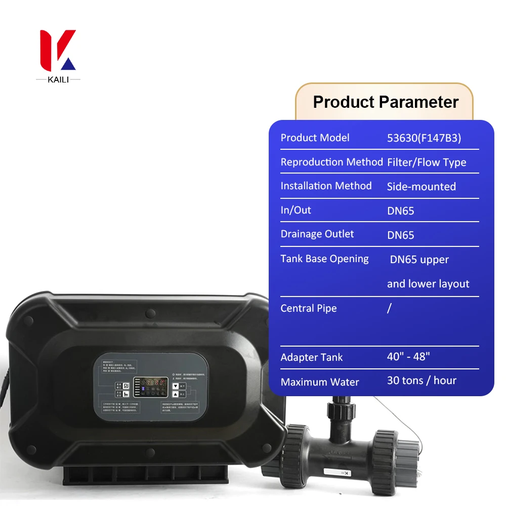 30t/h Multi-functional Smart Automatic Water Filter Softener Control Valve 1 Year for Industrial Water Treatment Systems 2